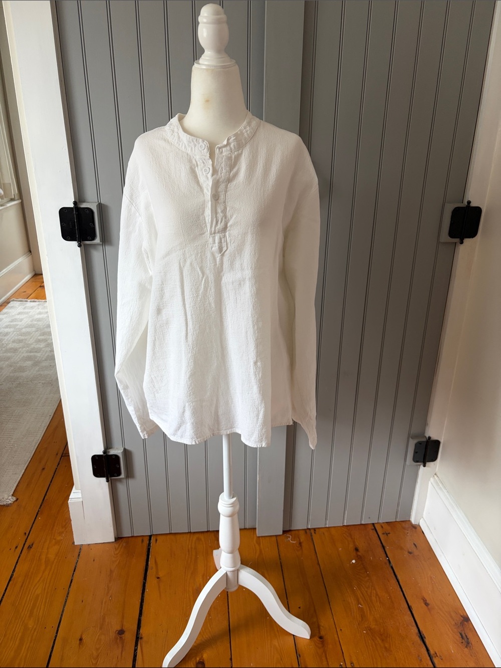 Classic Women's White Tunic Top